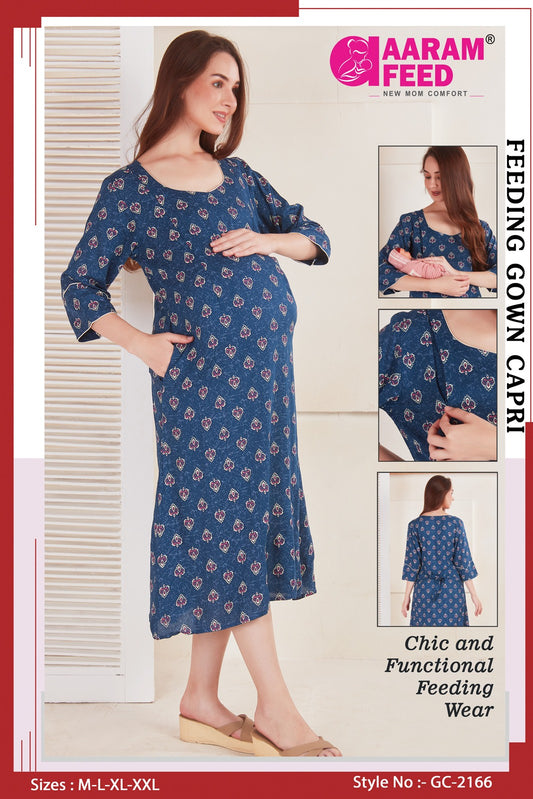 AaramFeed Feeding Gown Capri-GC-2166