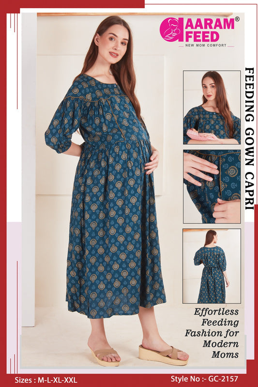 AaramFeed Feeding Gown Capri-GC-2157
