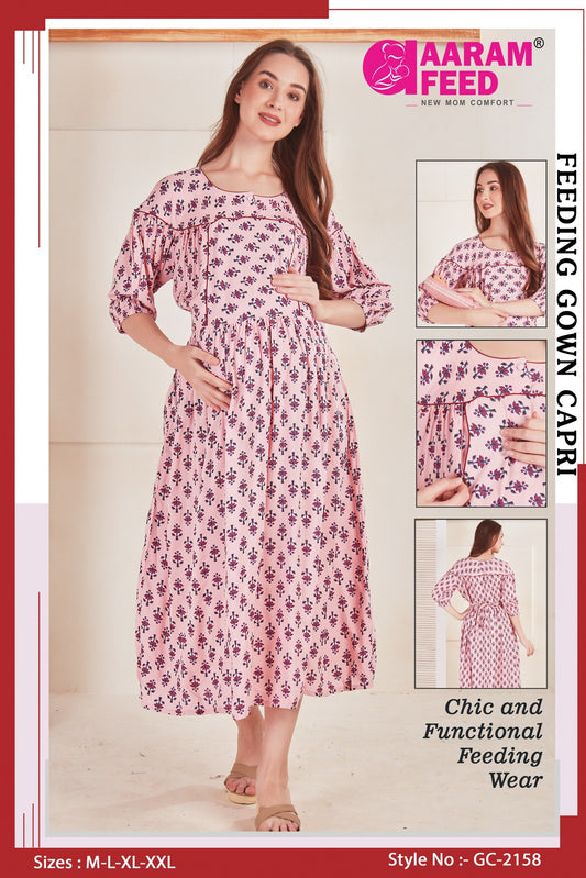 AaramFeed Feeding Gown Capri-GC-2158
