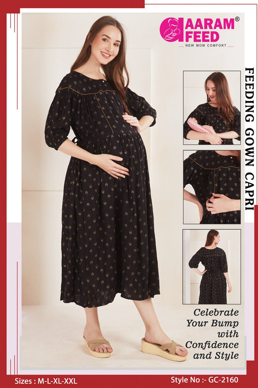 AaramFeed Feeding Gown Capri-GC- 2160