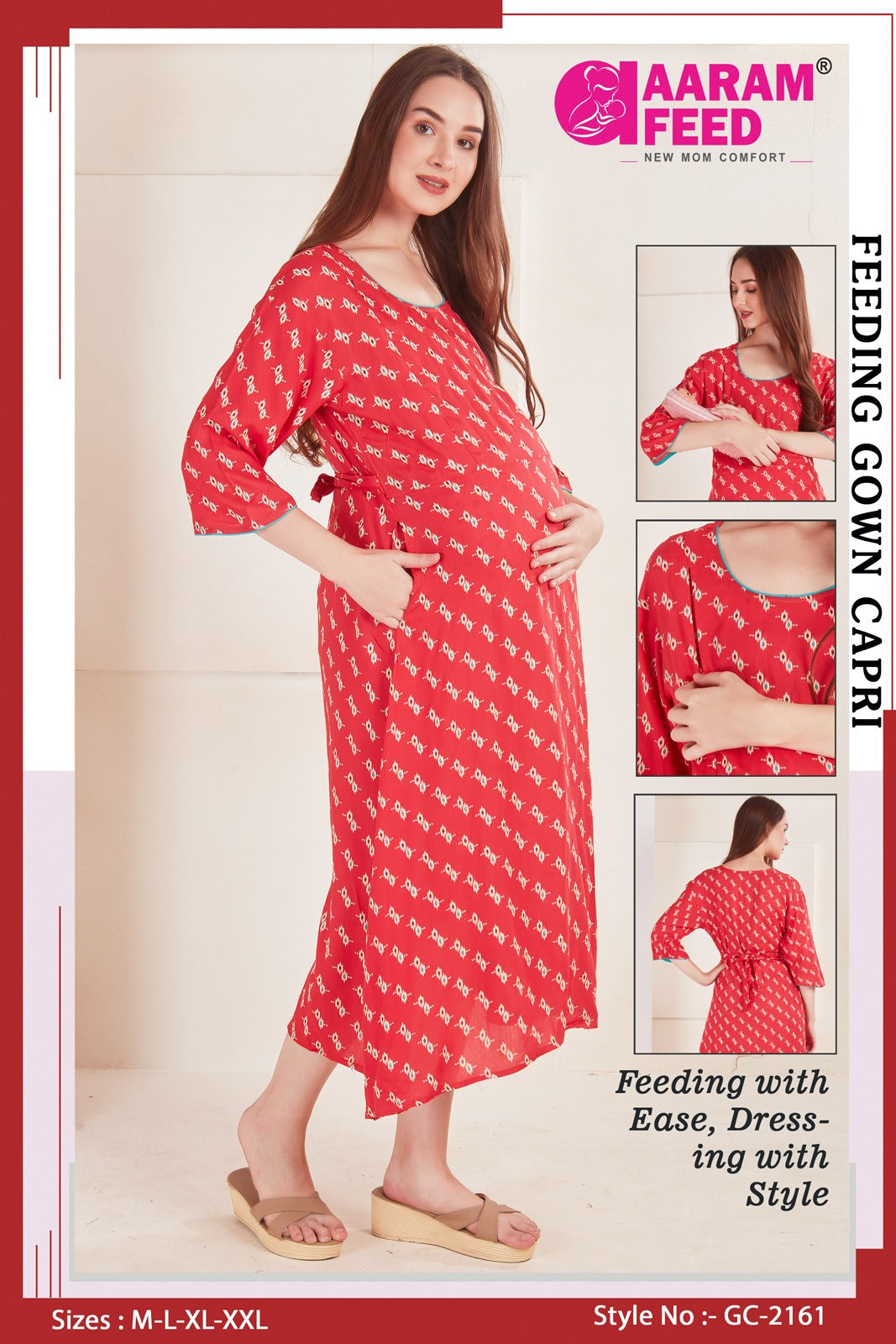 AaramFeed Feeding Gown Capri-GC- 2161