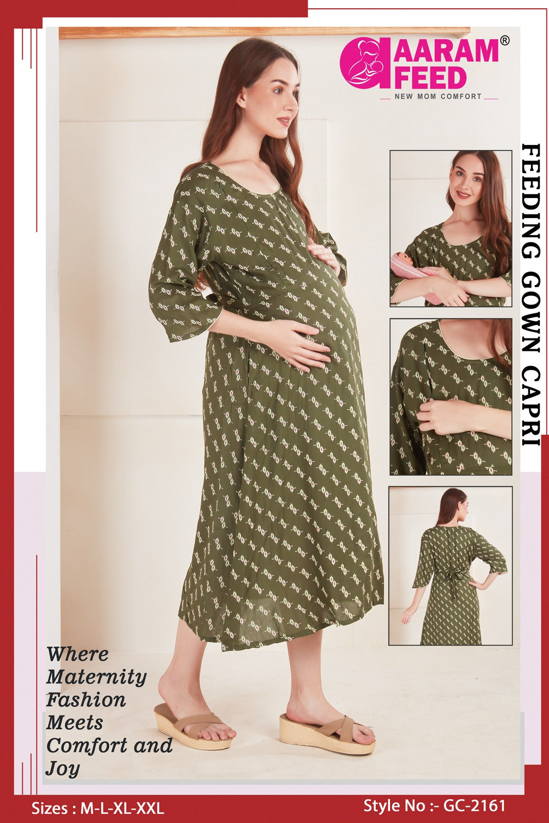 AaramFeed Feeding Gown Capri-GC- 2161