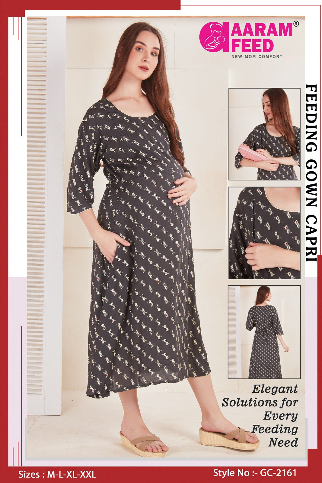 AaramFeed Feeding Gown Capri-GC- 2161