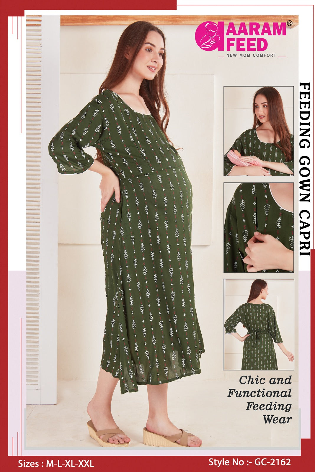 AaramFeed Feeding Gown Capri-GC- 2162