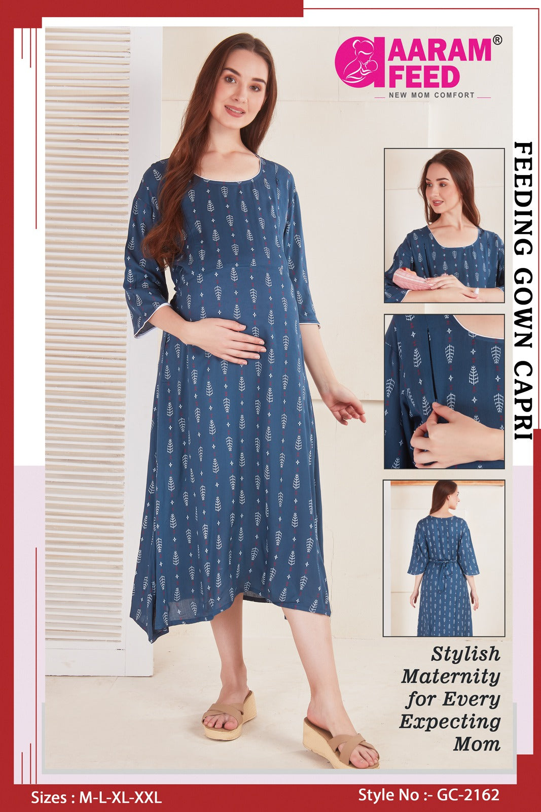 AaramFeed Feeding Gown Capri-GC- 2162