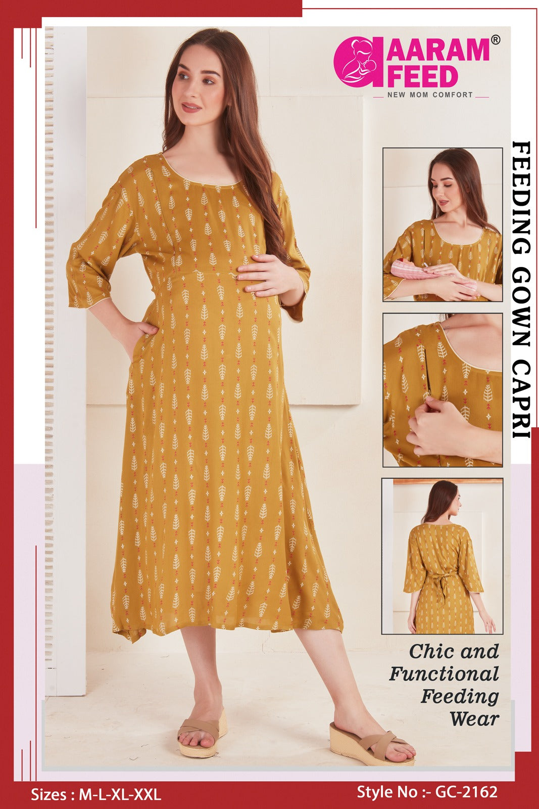 AaramFeed Feeding Gown Capri-GC- 2162