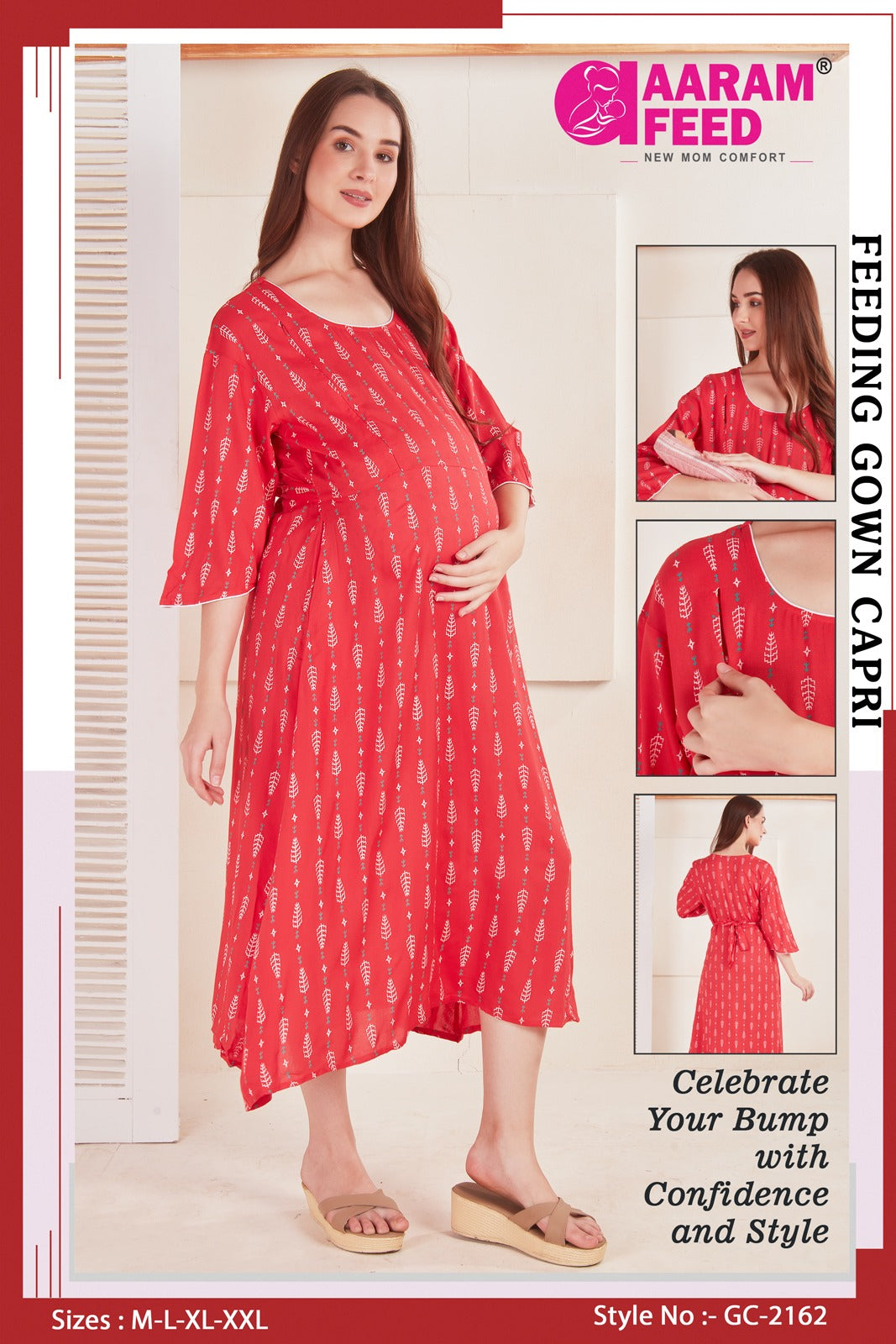 AaramFeed Feeding Gown Capri-GC- 2162
