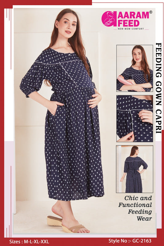 AaramFeed Feeding Gown Capri-GC-2163