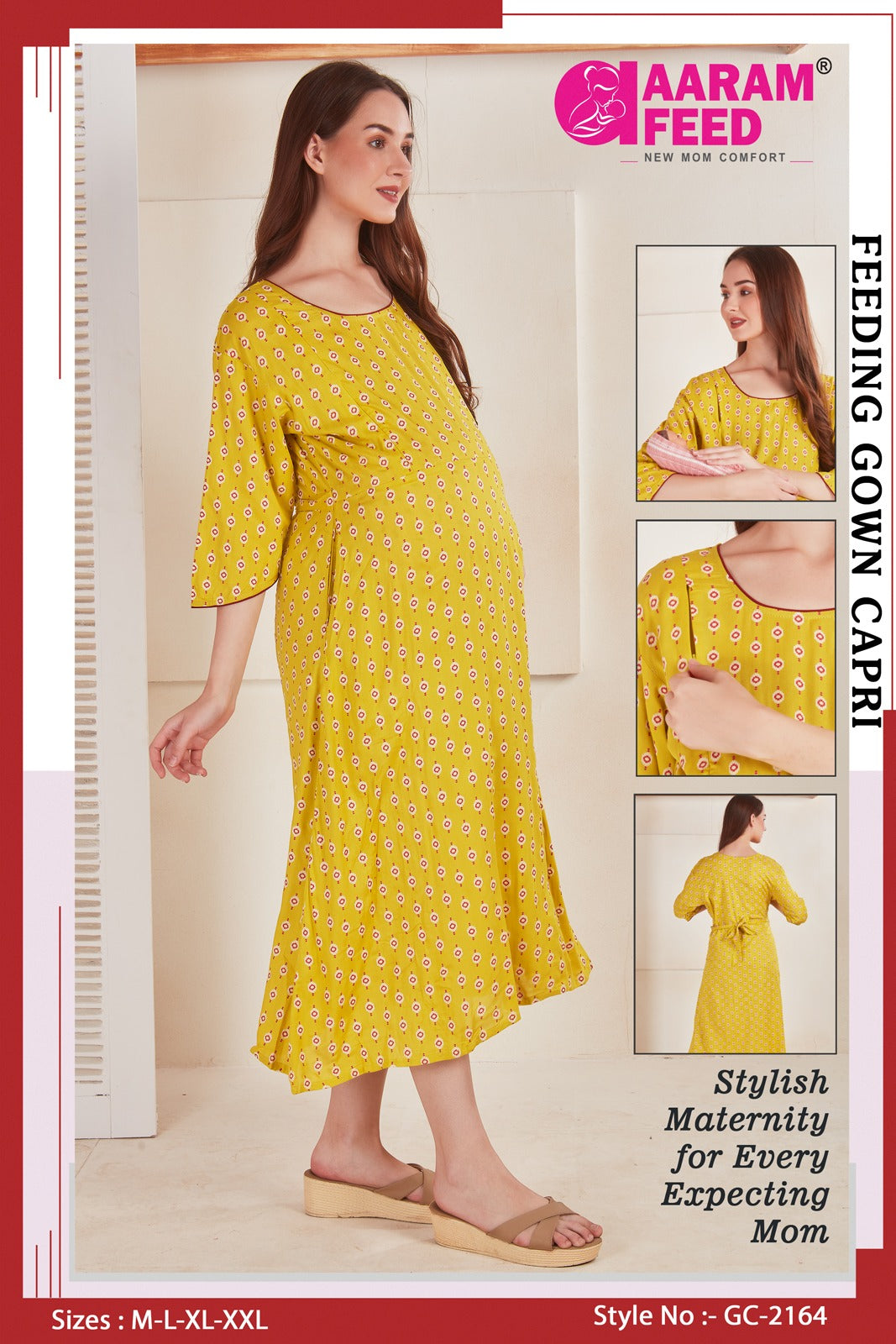 AaramFeed Feeding Gown Capri-GC-2164