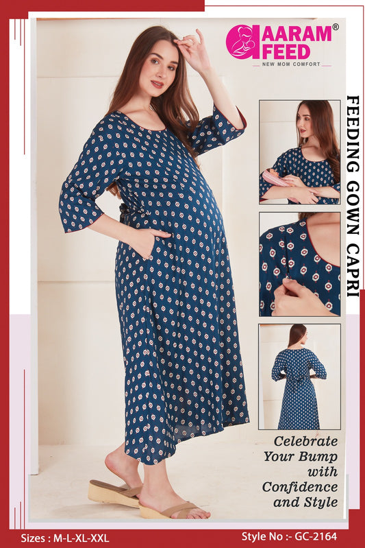 AaramFeed Feeding Gown Capri-GC-2164