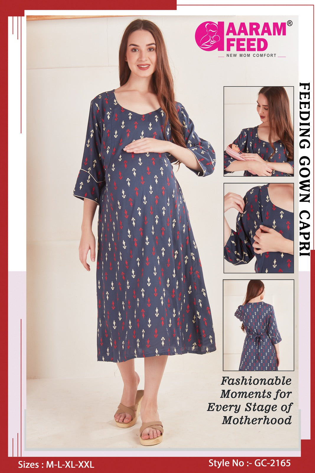 AaramFeed Feeding Gown Capri-GC-2165