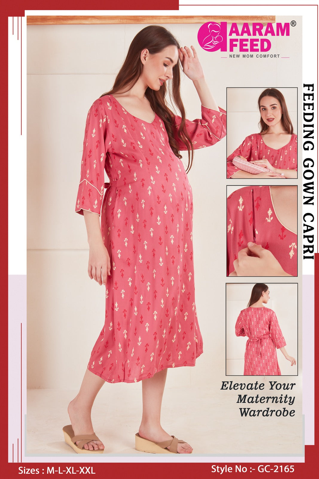 AaramFeed Feeding Gown Capri-GC-2165