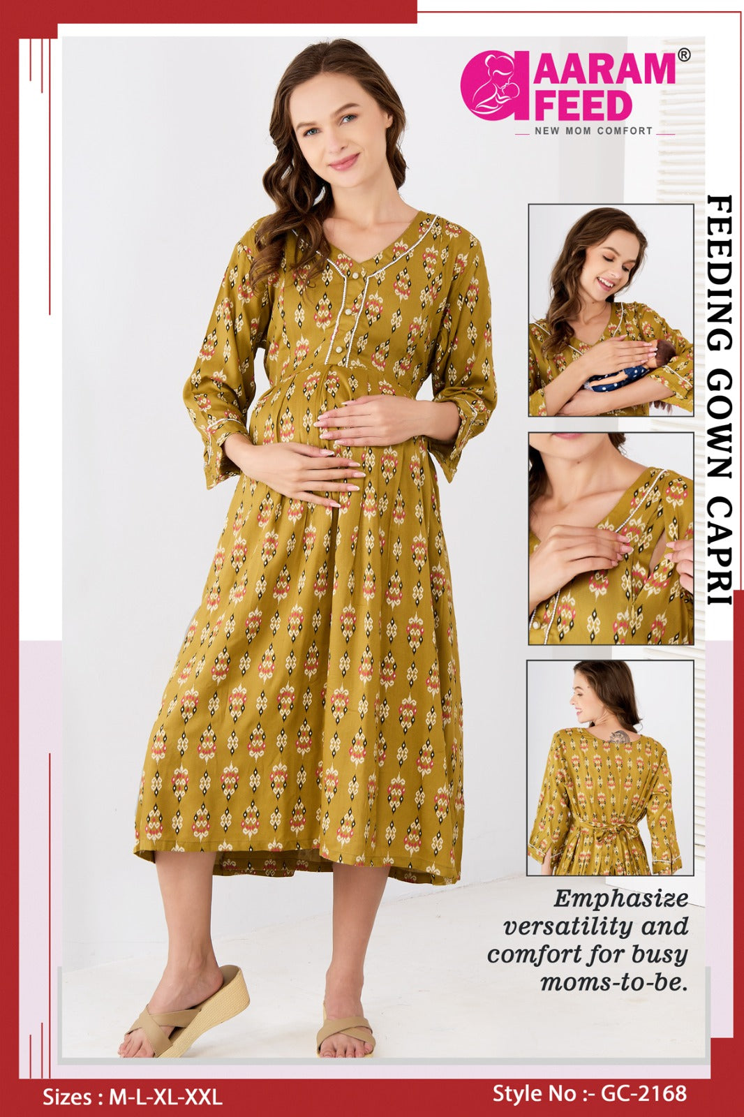 AaramFeed Feeding Gown Capri-GC-2168