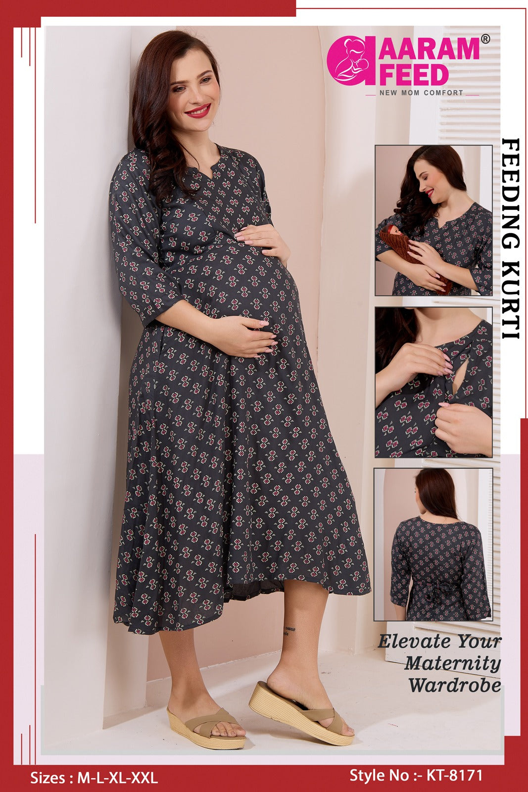 AaramFeed Feeding Kurti-KT-8171