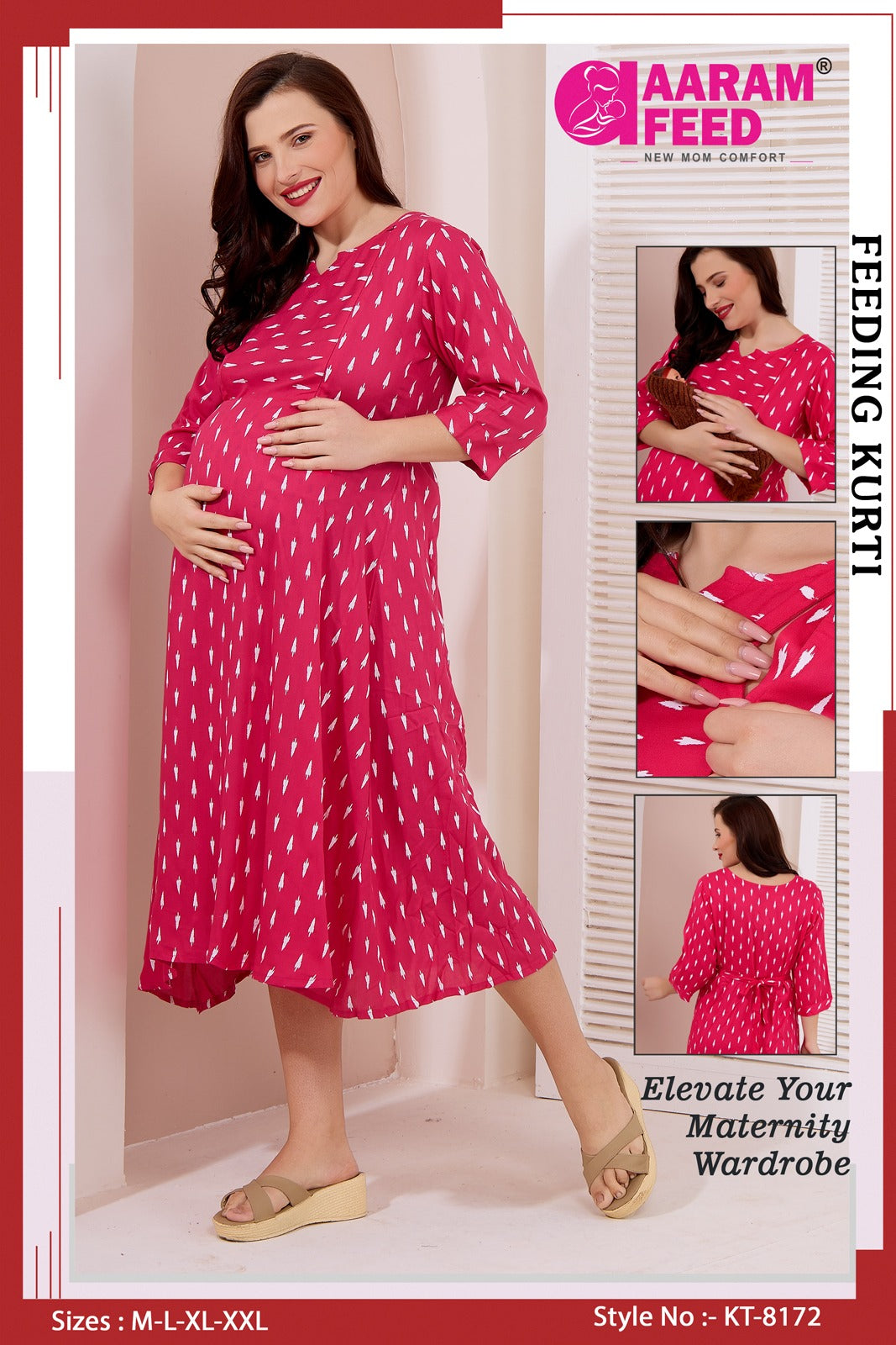 AaramFeed Feeding Kurti-KT-8172