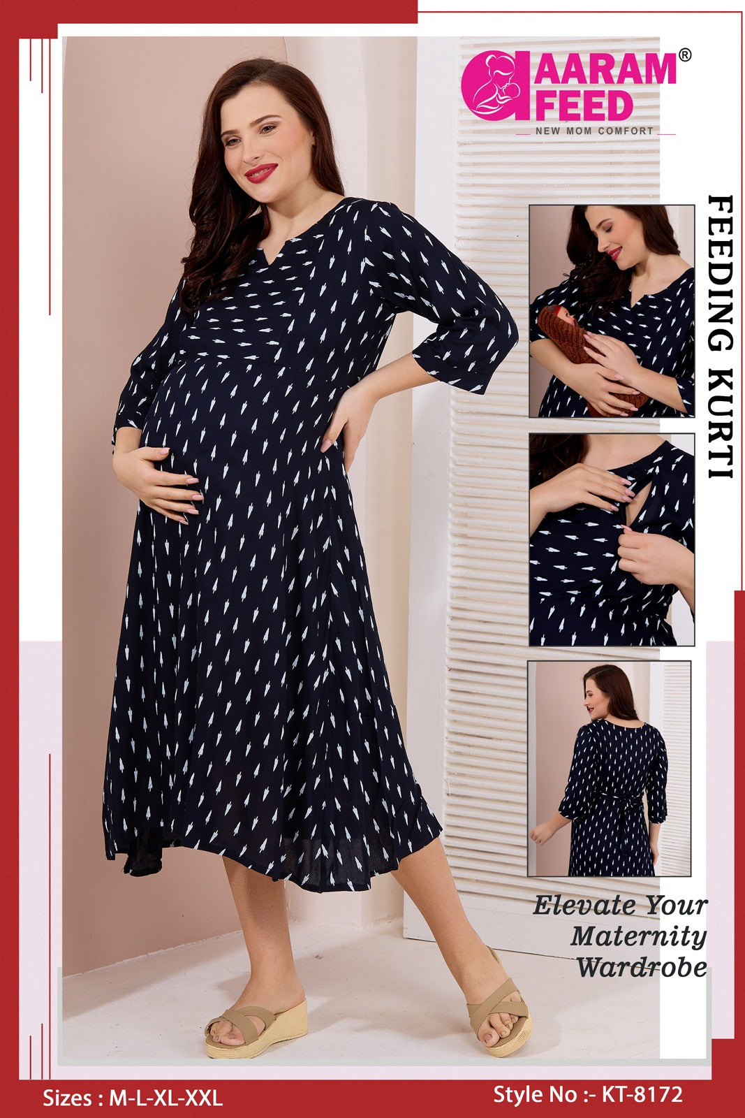 AaramFeed Feeding Kurti-KT-8172