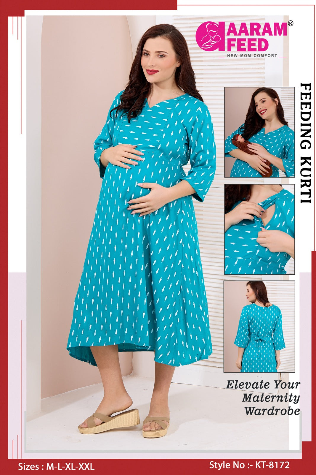 AaramFeed Feeding Kurti-KT-8172