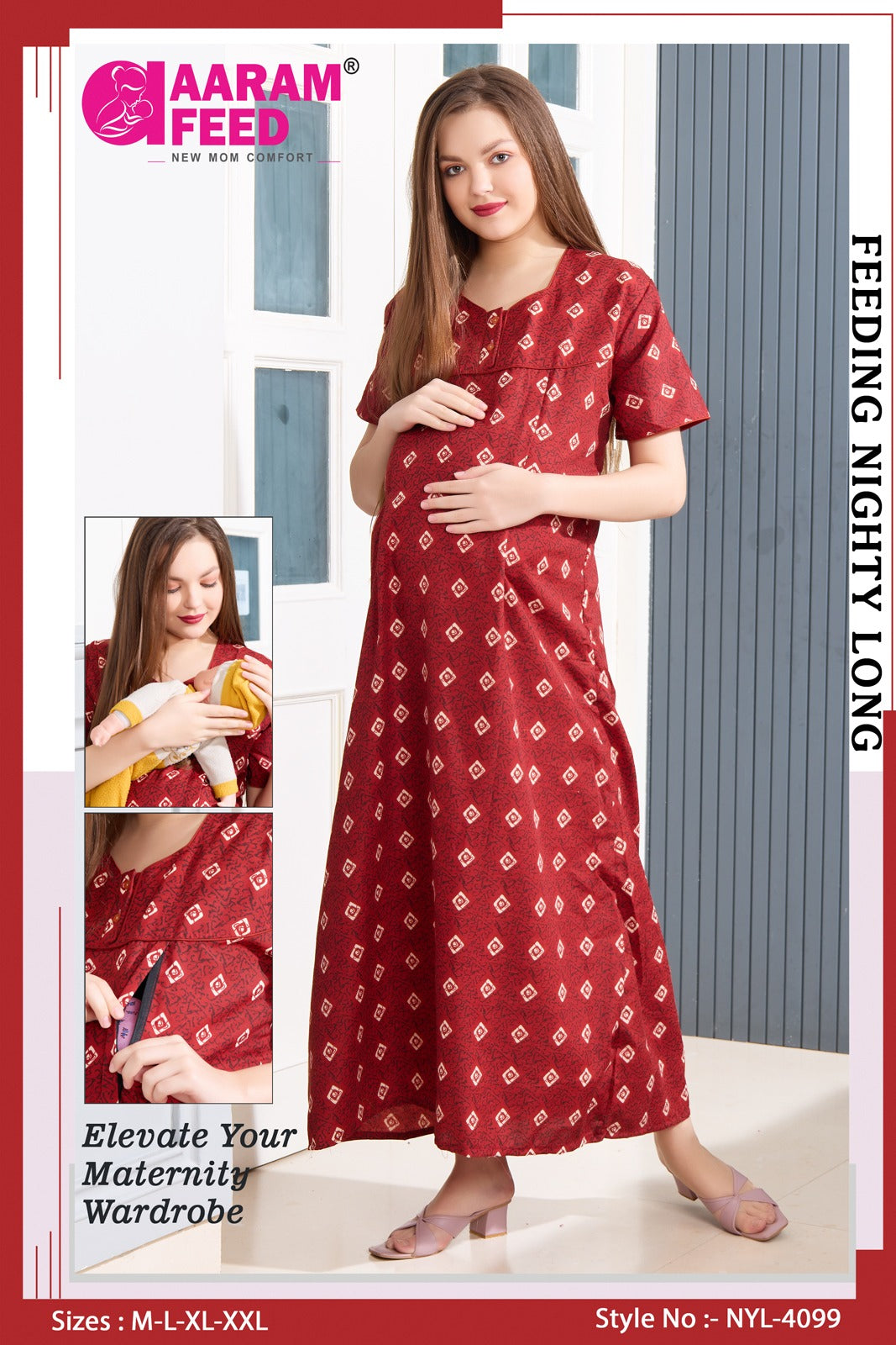AaramFeed Feeding Nighty-NYL-4099