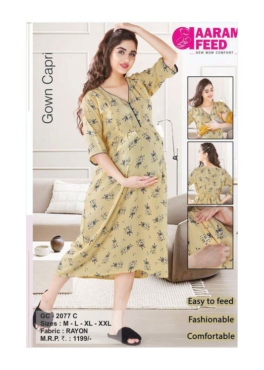 AaramFeed Feeding Gown Capri-GC-2077
