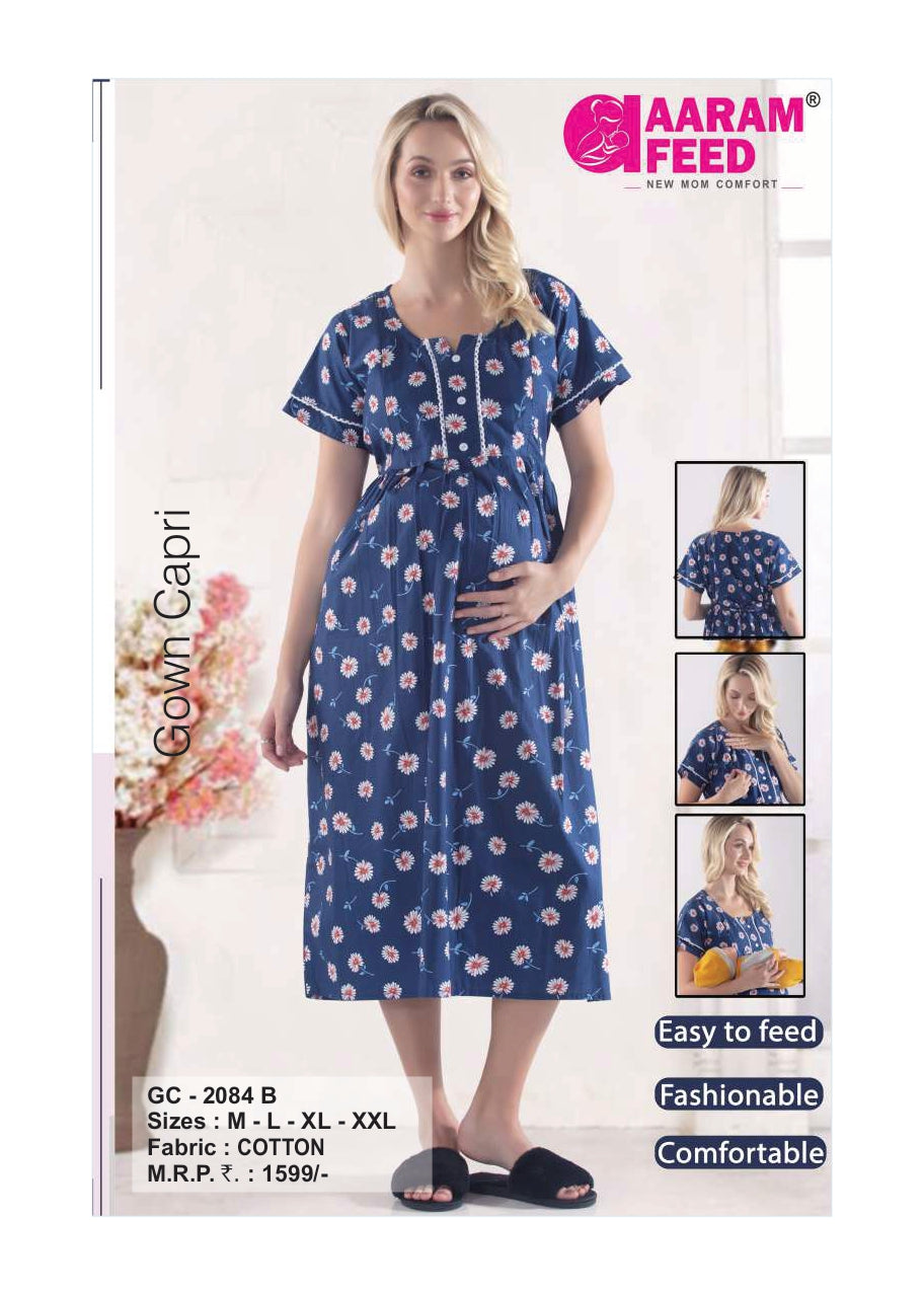 AaramFeed Feeding Gown Capri-GC-2084
