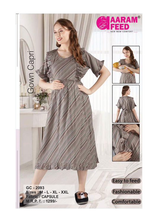 AaramFeed Feeding Gown Capri-GC-2093