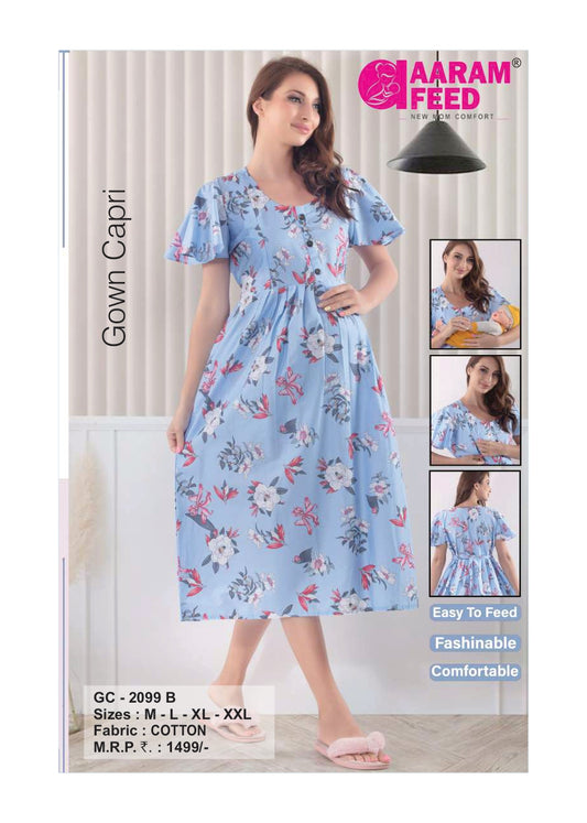 AaramFeed Feeding Gown Capri-GC-2099