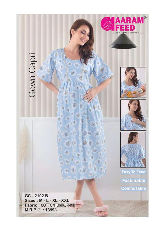 AaramFeed Feeding Gown Capri-GC-2102