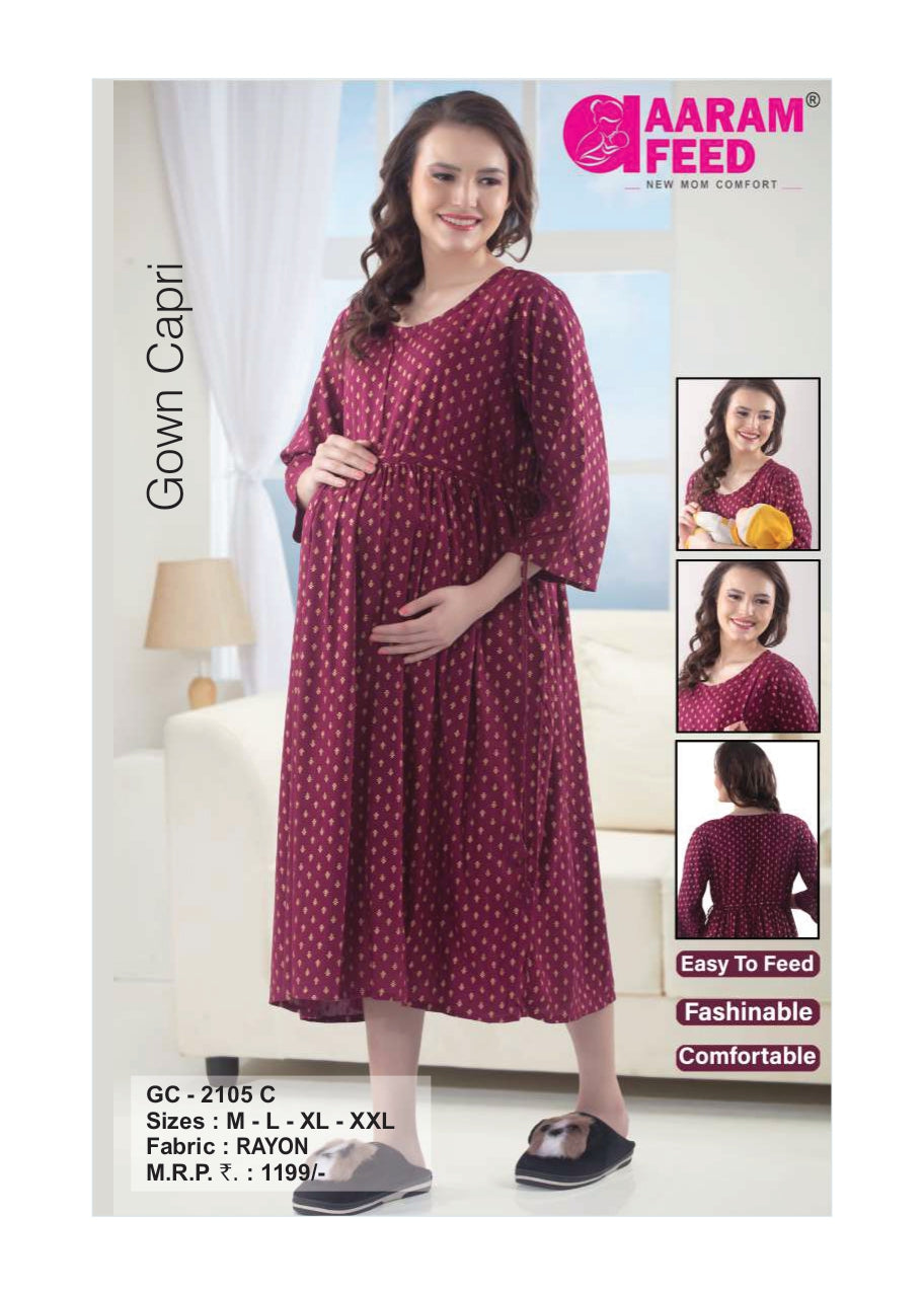 AaramFeed Feeding Gown Capri-GC-2105