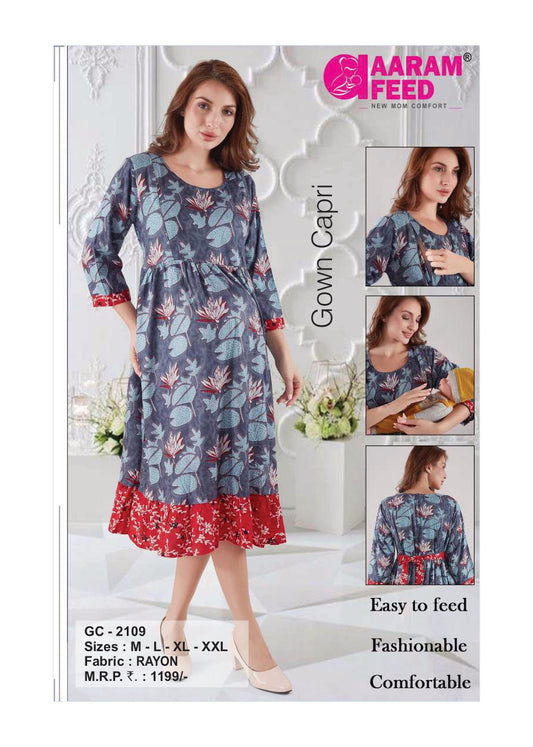 AaramFeed Feeding Gown Capri-GC-2109