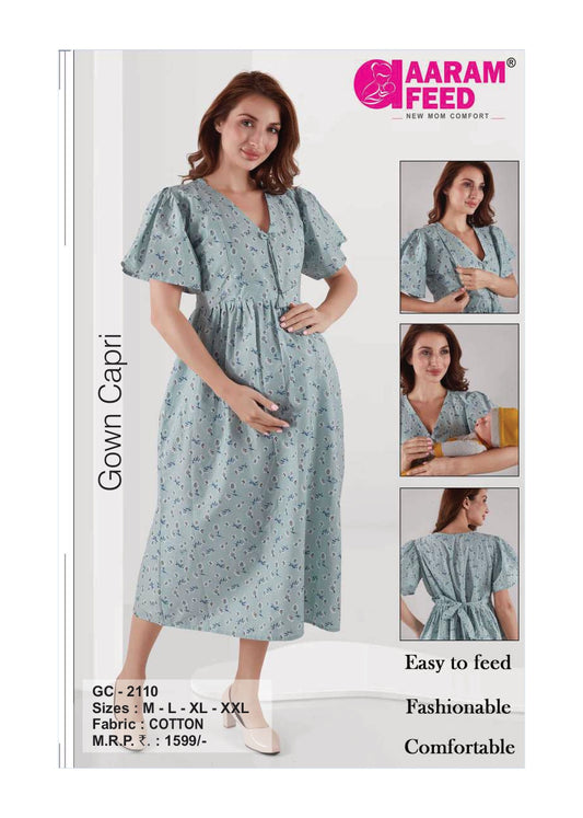 AaramFeed Feeding Gown Capri-GC-2110