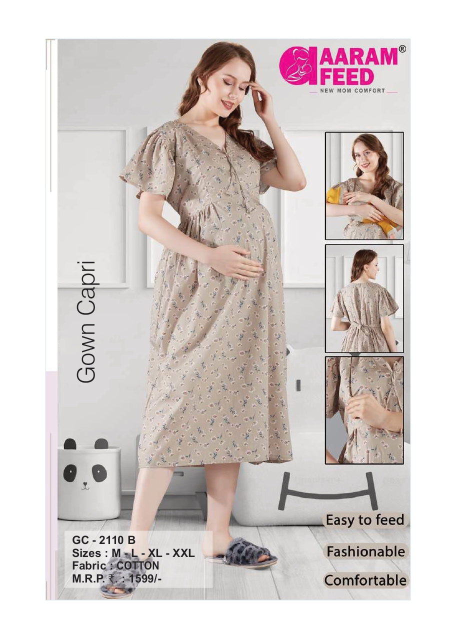 AaramFeed Feeding Gown Capri-GC-2110