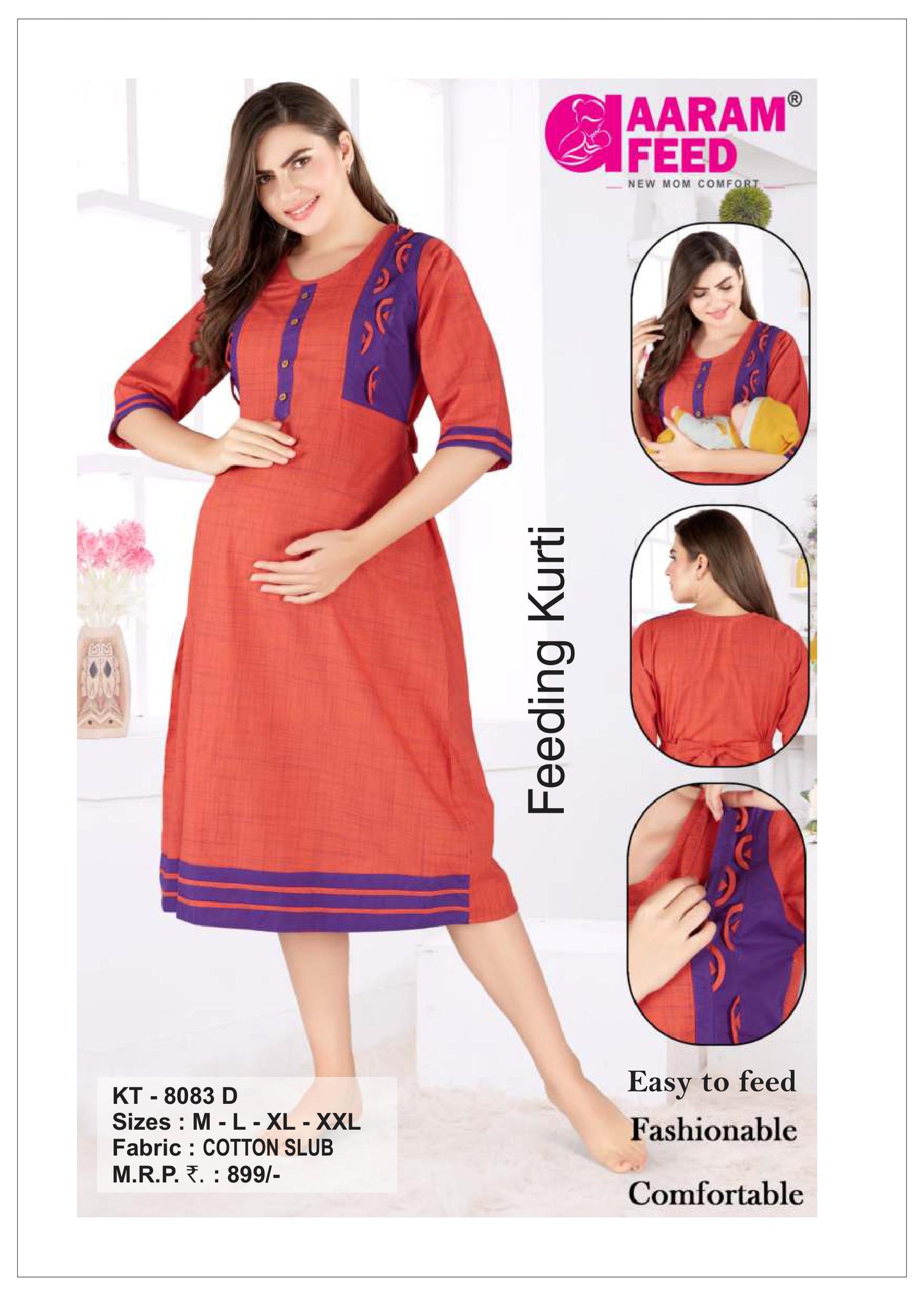 AaramFeed Feeding Kurti KT-8083